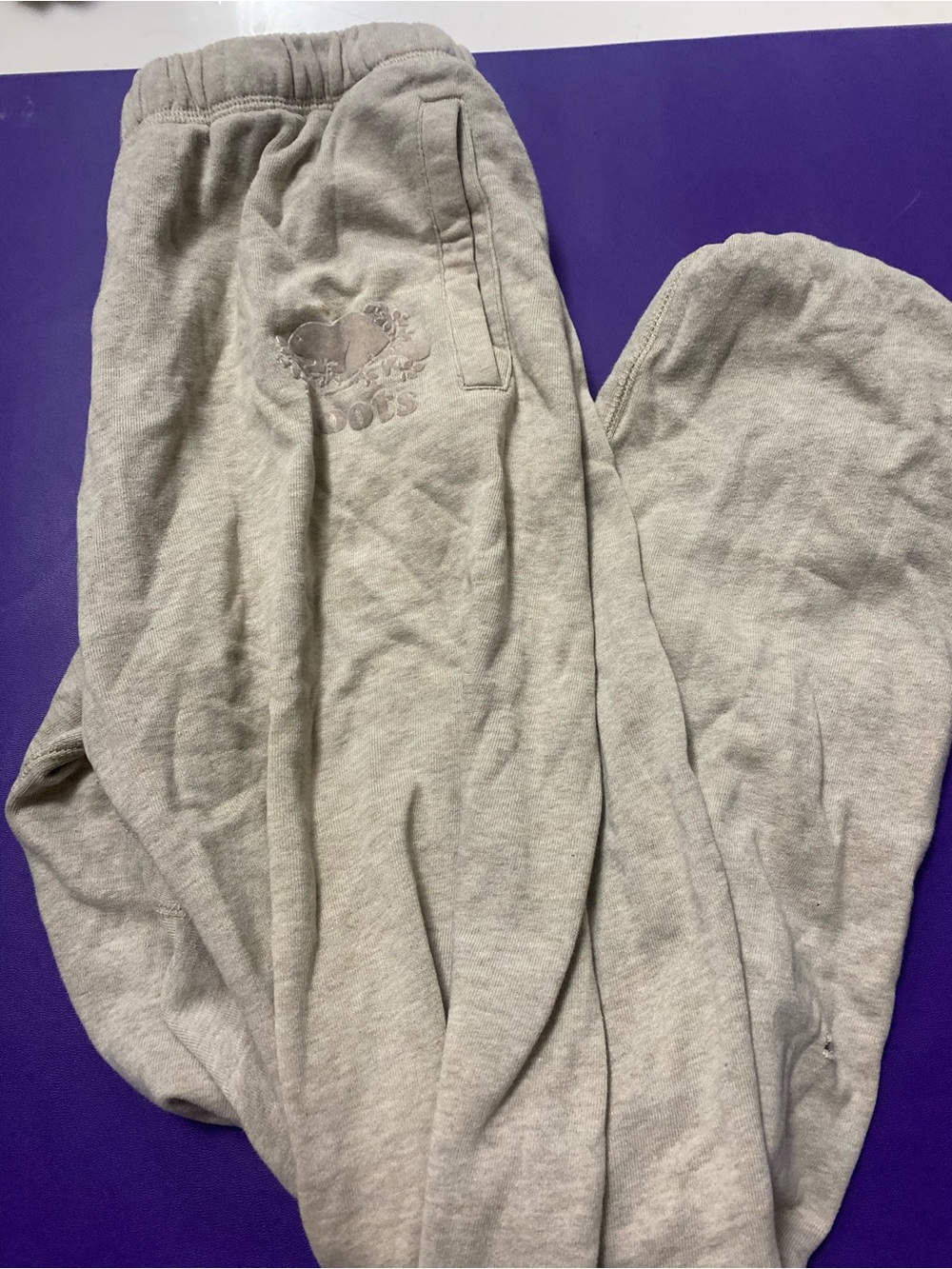 Roots Light Gray Women's Track Pants